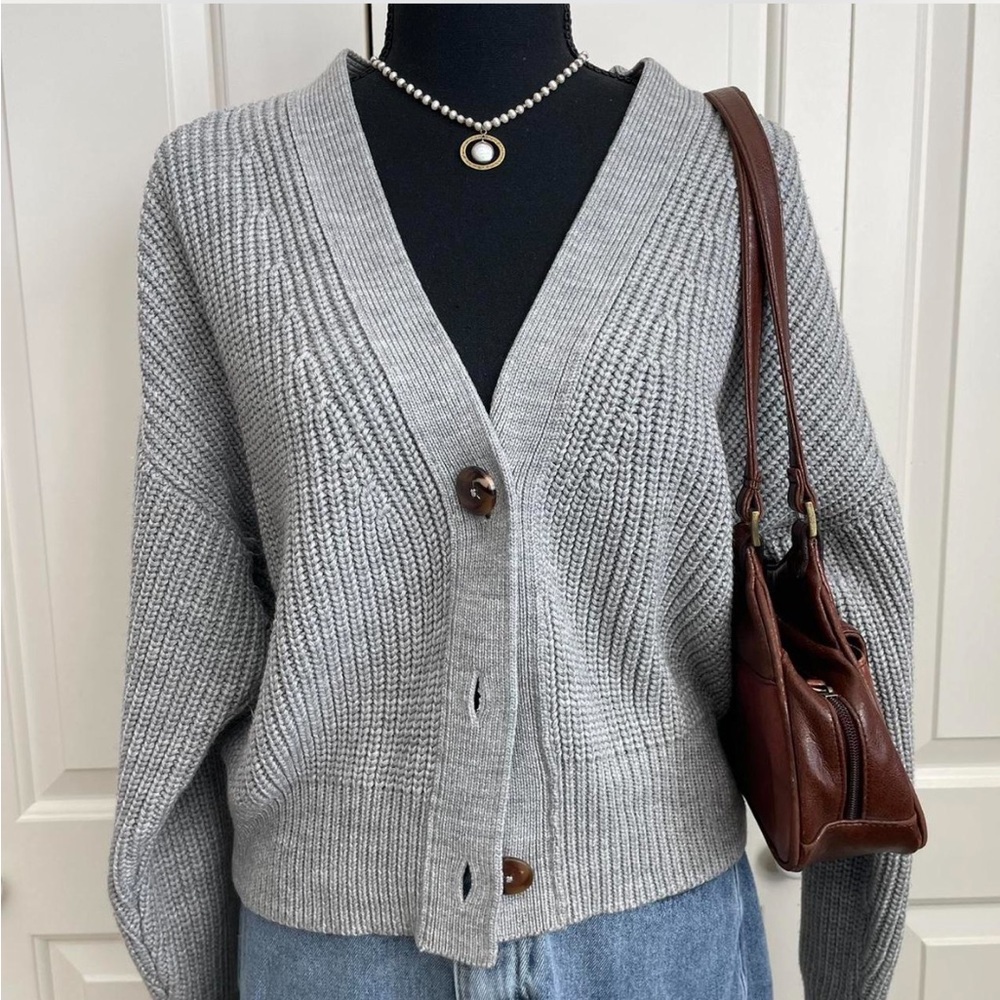 Anthropologie Chunky Cableknit Caridgan Sweater